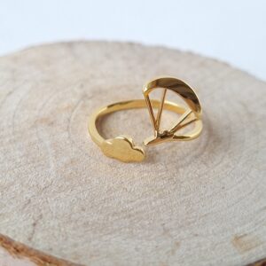 pierścionek chmurka złoty